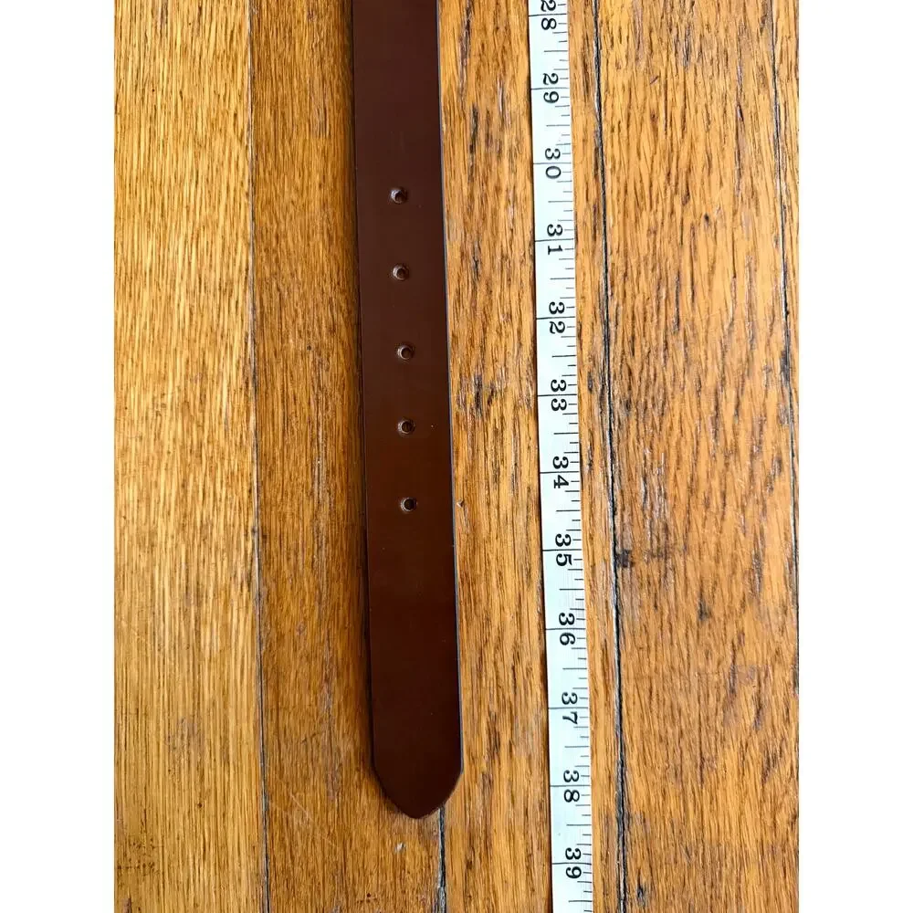 GAP Brown Italian Leather Belt Womens sz 32 - Picture 8 of 9